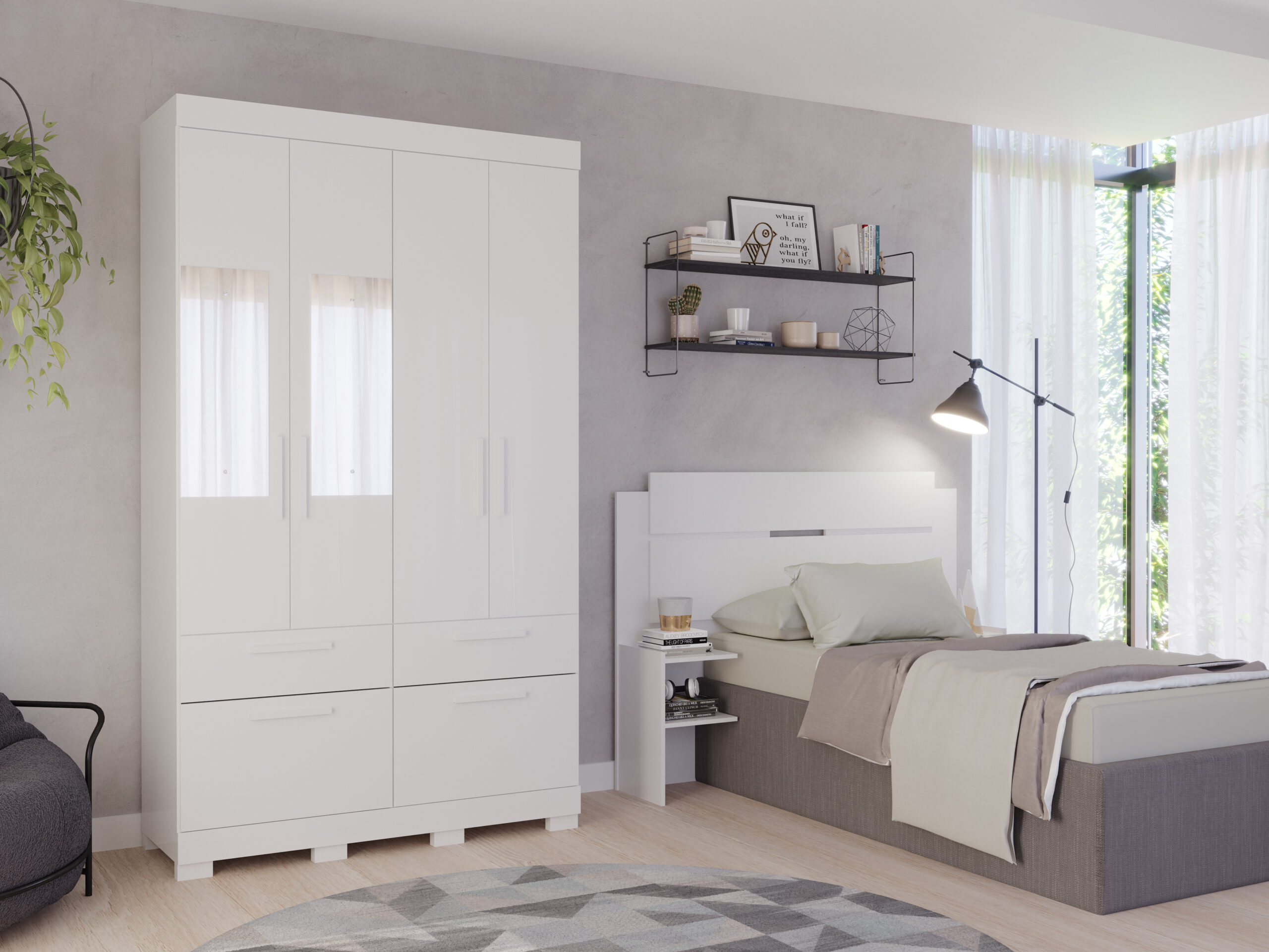 Guarda Roupa 100% MDF Estrela