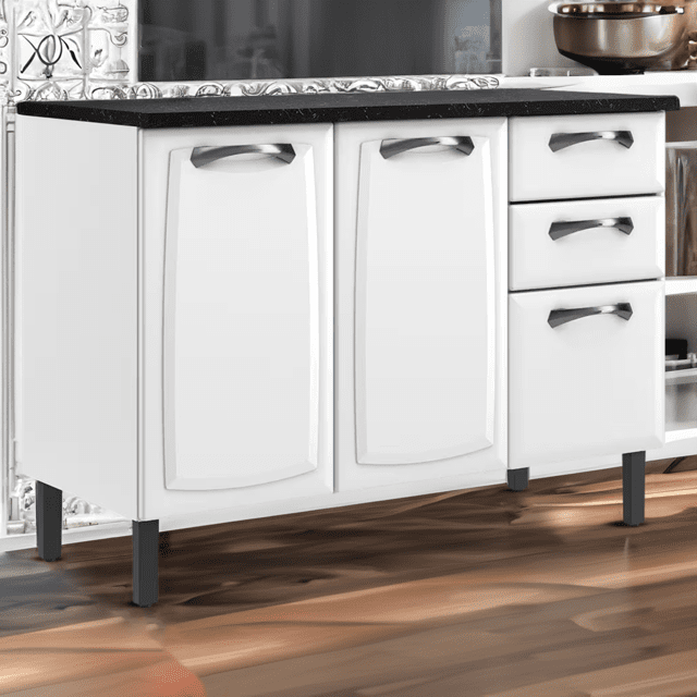 Balcão de Cozinha Aço Itatiaia