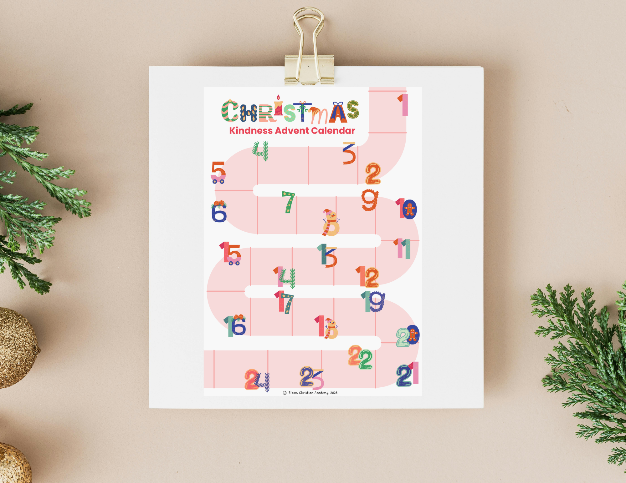 Advent Kindness Calendar