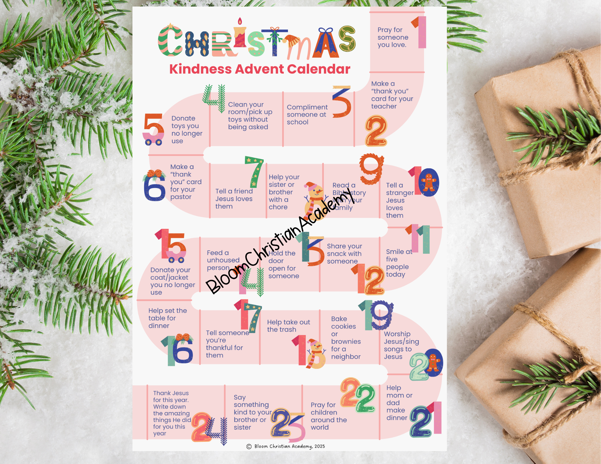 Advent Kindness Calendar