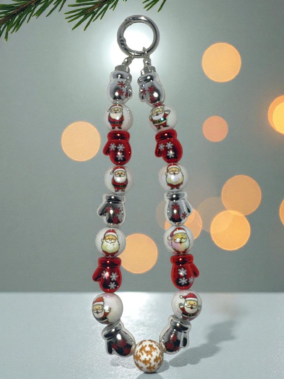 Charm Natalino de Miçangas