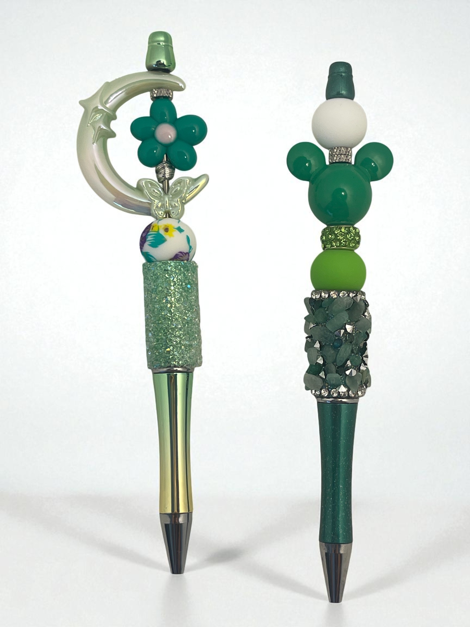 Canetas decorativas verdes