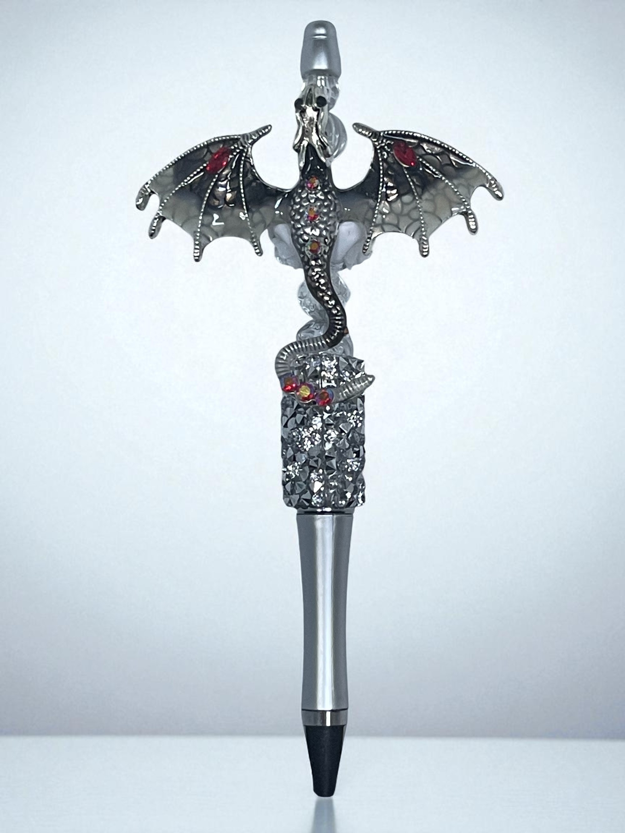 Caneta de dragão metálica