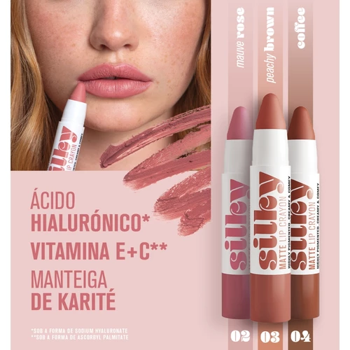 Andreia Coffret Makeup Silky Matte Lip Crayon