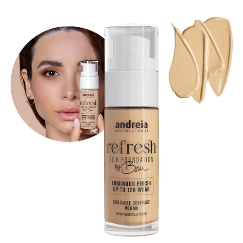 Andreia Refresh Silk Foundation By Bru - 01 Cream