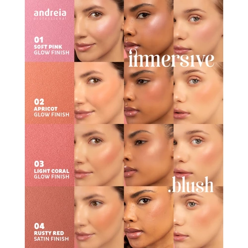 Andreia Immersive Blush 01 Soft Pink Glow Finish