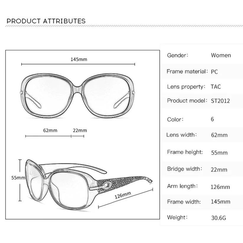 Yunsiyixiang Women's Sunglasses