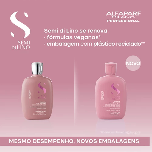 Alfaparf Semi Di Lino Moisture Delicate Nourishing Shampoo For Dry Hair