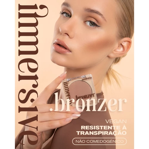 Andreia Immersive Bronzer 01 Light Cool Brown Satin Finish
