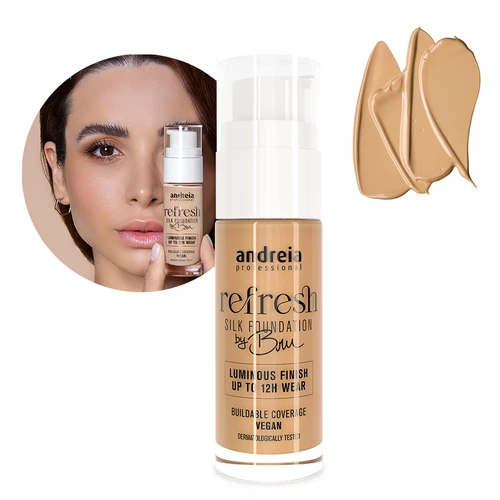 Andreia Refresh Silk Foundation By Bru - 01 Cream