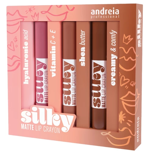 Andreia Coffret Makeup Silky Matte Lip Crayon