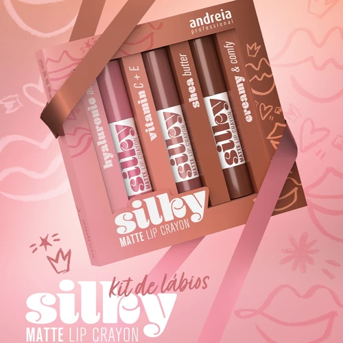 Andreia Coffret Makeup Silky Matte Lip Crayon