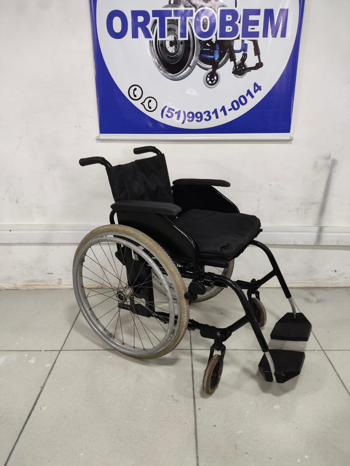 Cadeira de Rodas Jaguaribe Desmontável Aluminio