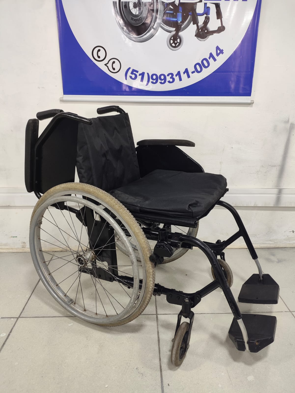 Cadeira de Rodas Jaguaribe Desmontável Aluminio