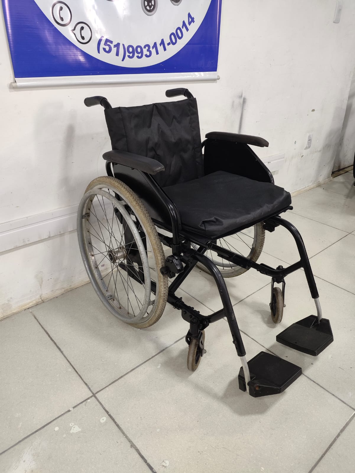 Cadeira de Rodas Jaguaribe Desmontável Aluminio