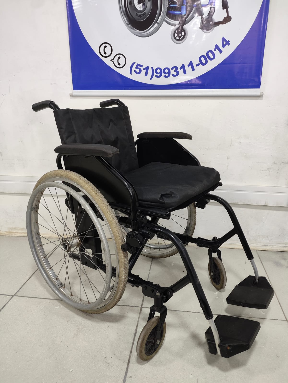 Cadeira de Rodas Jaguaribe Desmontável Aluminio