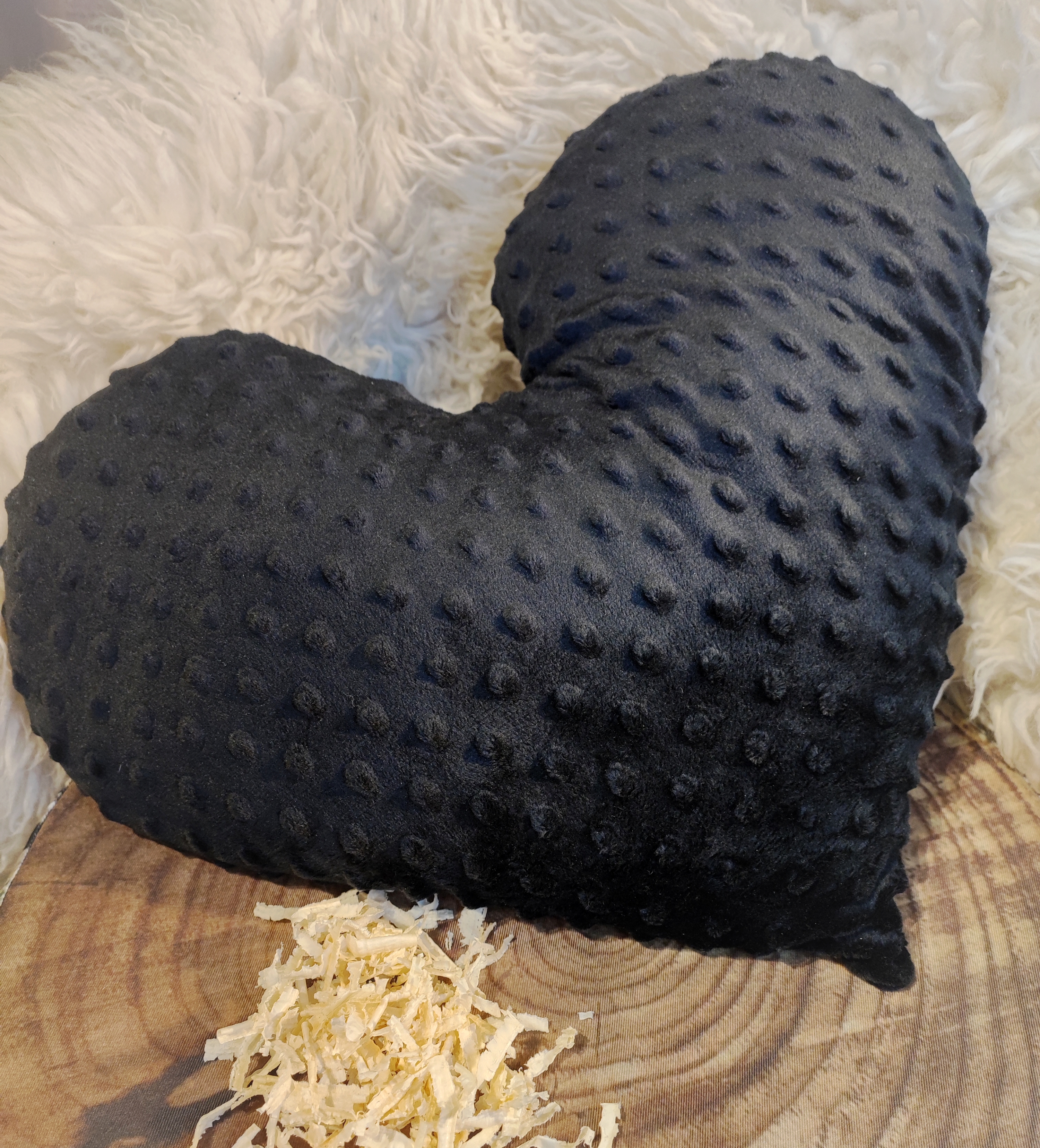 Nackenschmeichler Zirbenherz ´Black Pearl´