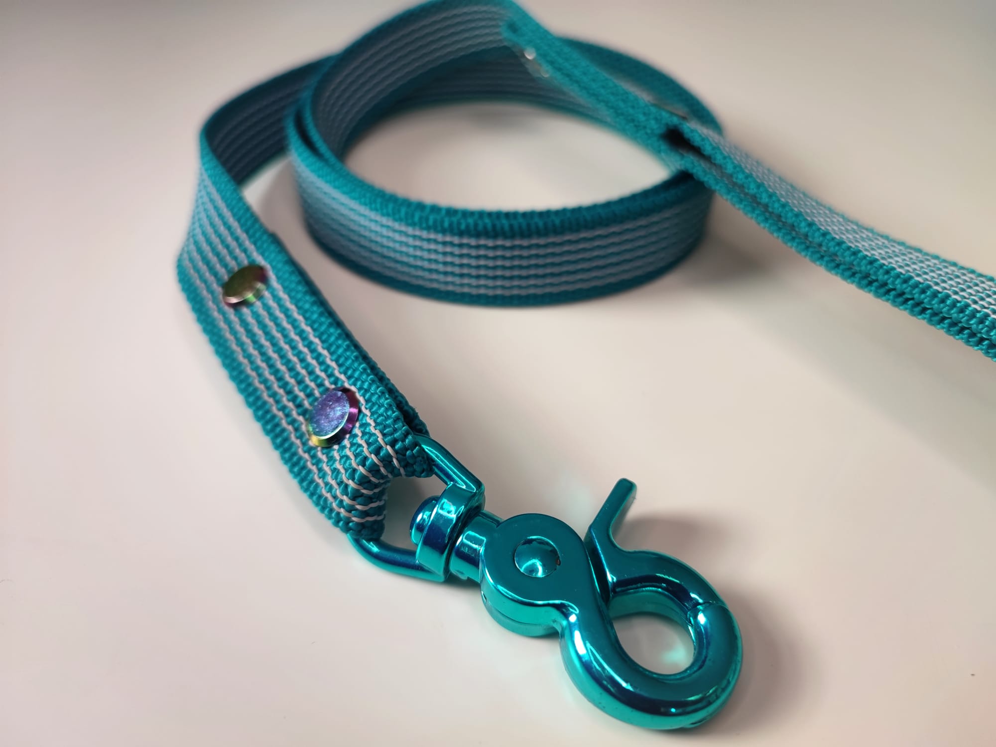 Kurzführ- und Trainingsleine gummiert