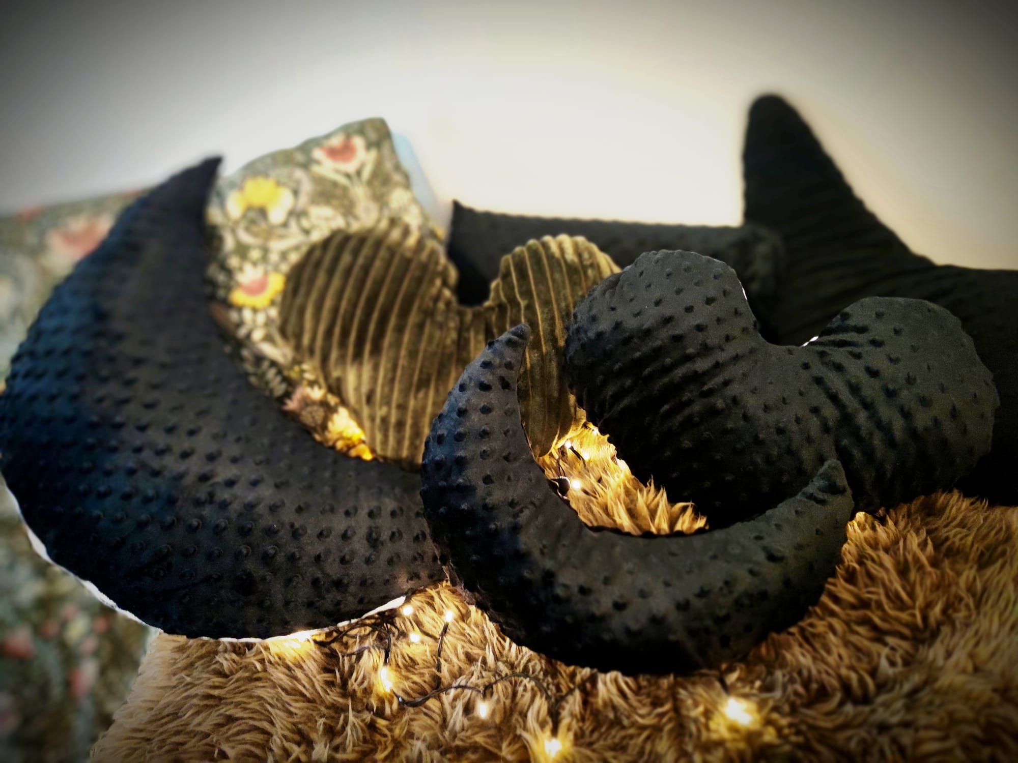 Nackenschmeichler Zirbenherz ´Black Pearl´