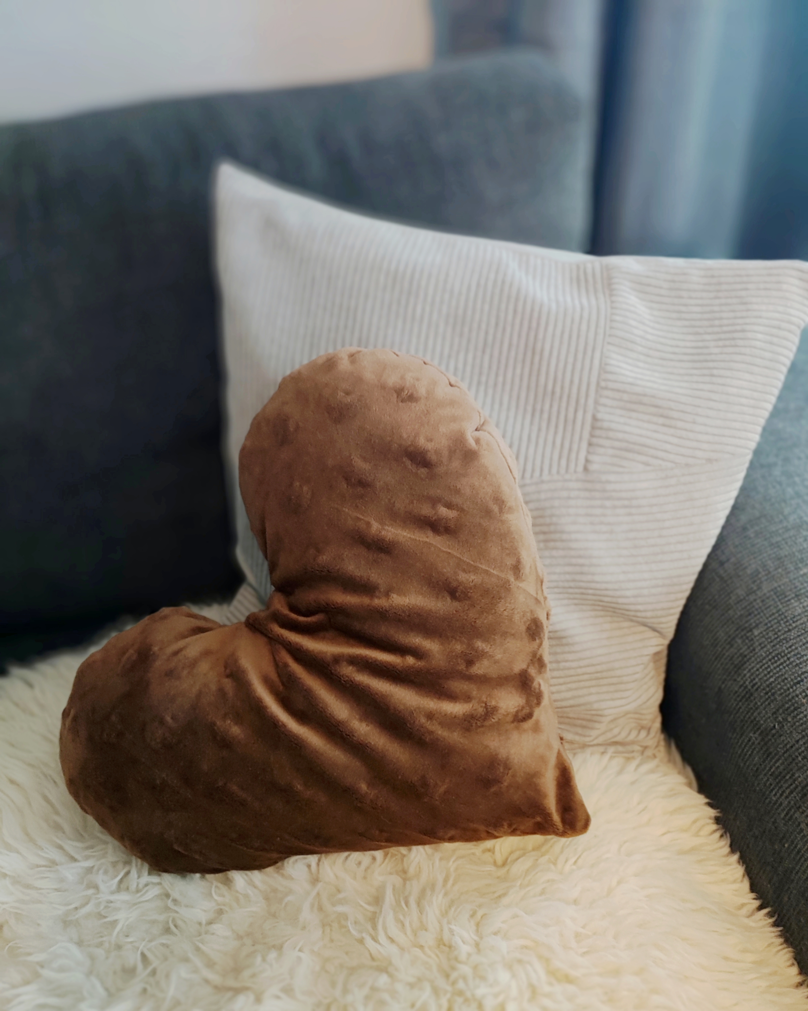 Nackenschmeichler Zirbenherz ´Chocolate Starfish´