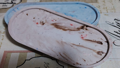 Bandeja/base grande,mediana y chica de ceramica hecha a mano