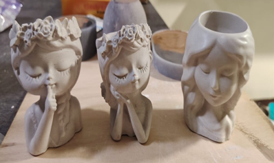 Macetas decorativas de cerámica