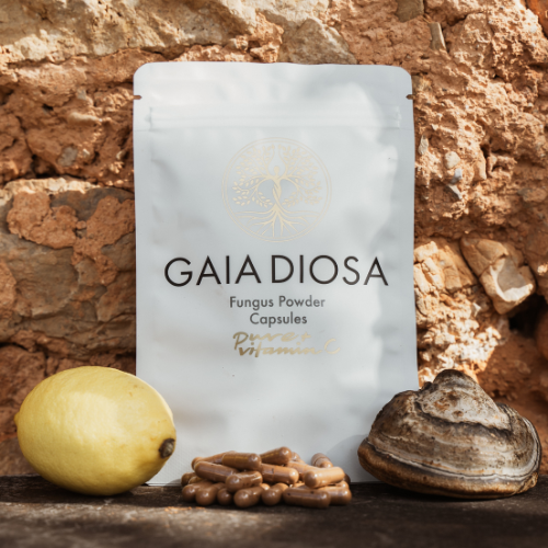 Gaia Diosa® Zunderschwamm Kapseln mit Vitamin C 4–6 Stück (20 %)