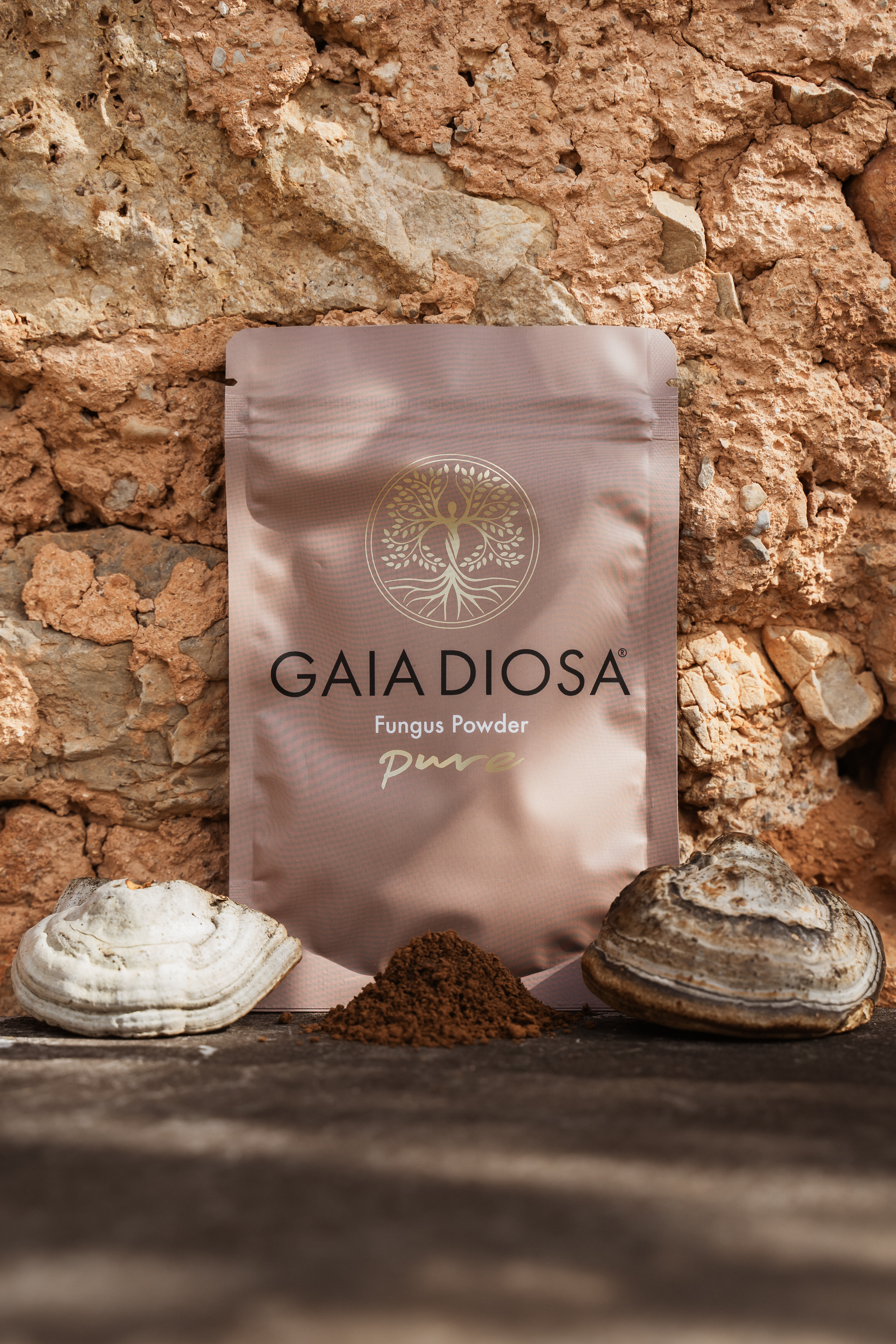 Gaia Diosa® Zunderschwamm Pulver – Pure  7–10 Stück (30 %)