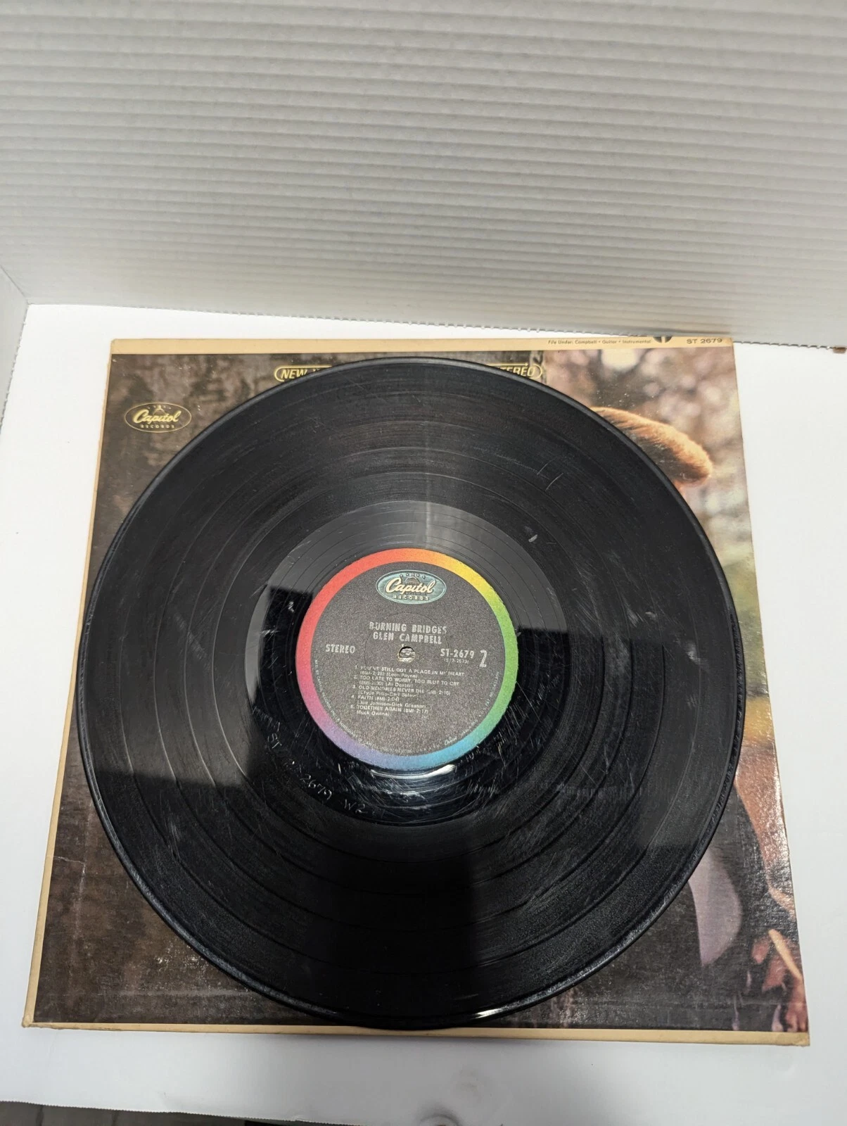 Glen Campbell Burning Bridges Vinyl Record Classic Country LP Album