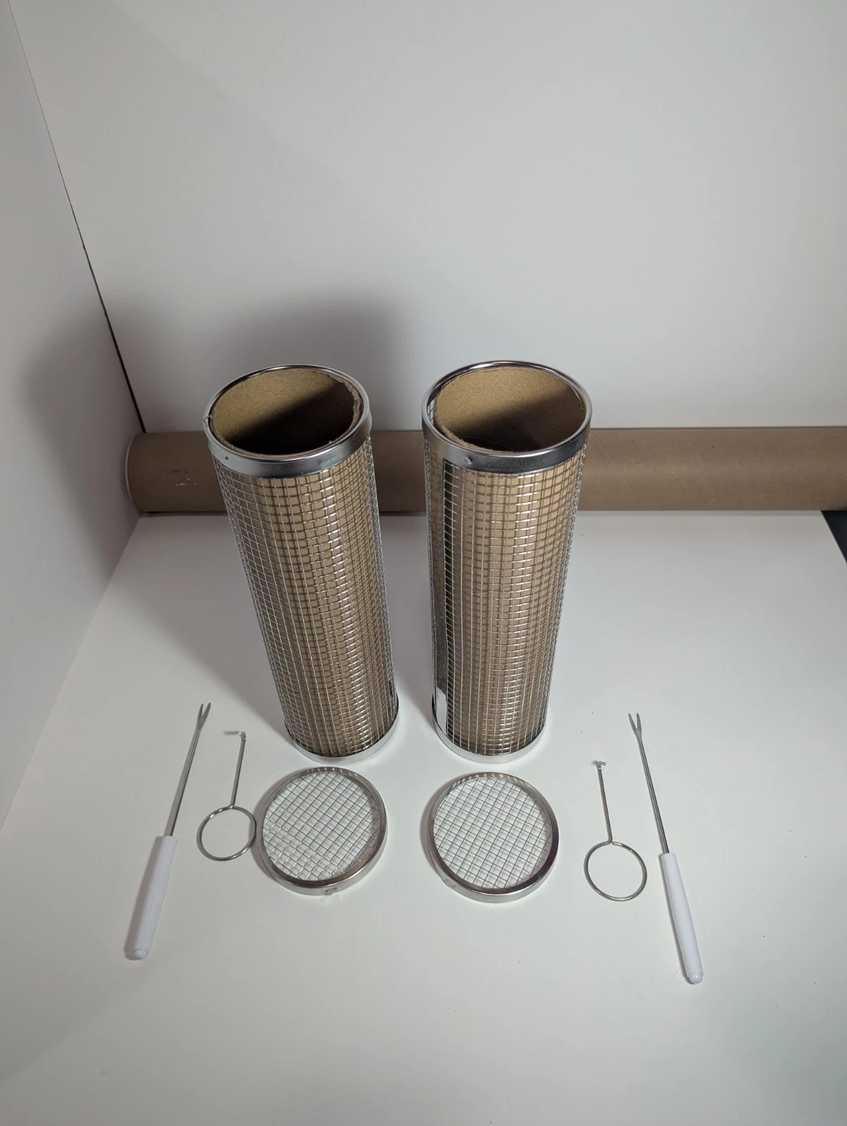 Stainless Steel Rotisserie Baskets BBQ Grill Roasting Basket Set