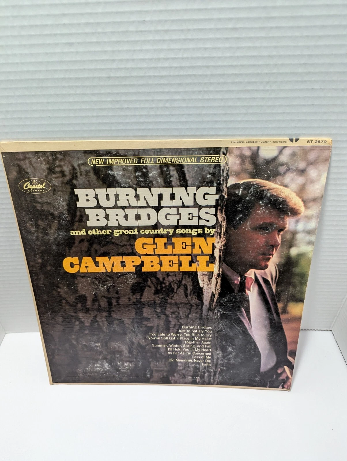 Glen Campbell Burning Bridges Vinyl Record Classic Country LP Album