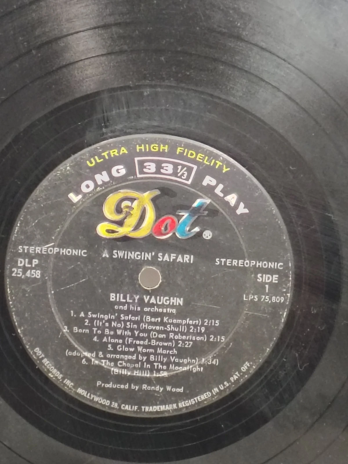 A Swingin' Safari Vinyl Record Billy Vaughn Orchestra