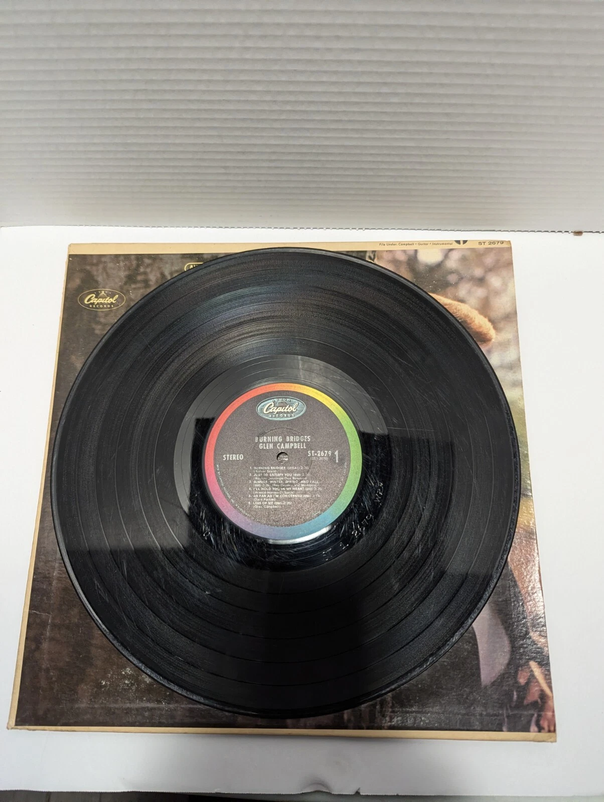 Glen Campbell Burning Bridges Vinyl Record Classic Country LP Album