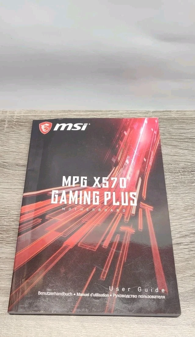 MSI MPG X570 Gaming Plus Motherboard User Guide Manual Instruction Book