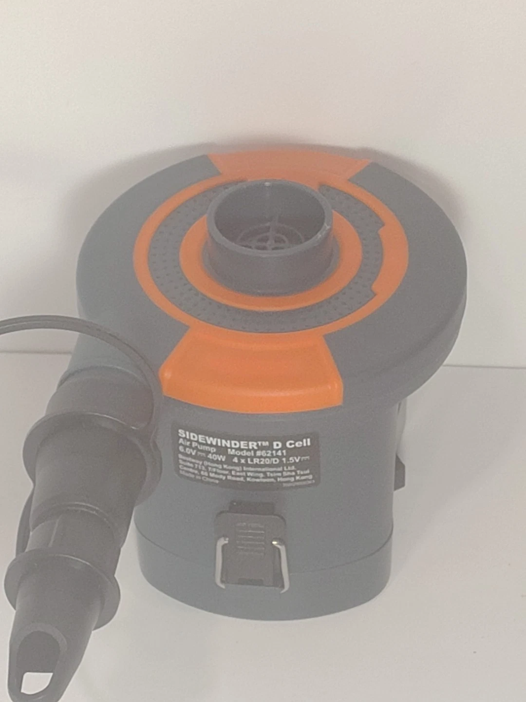 Sidewinder D Cell Electric Air Pump Battery Operated Inflator Portable