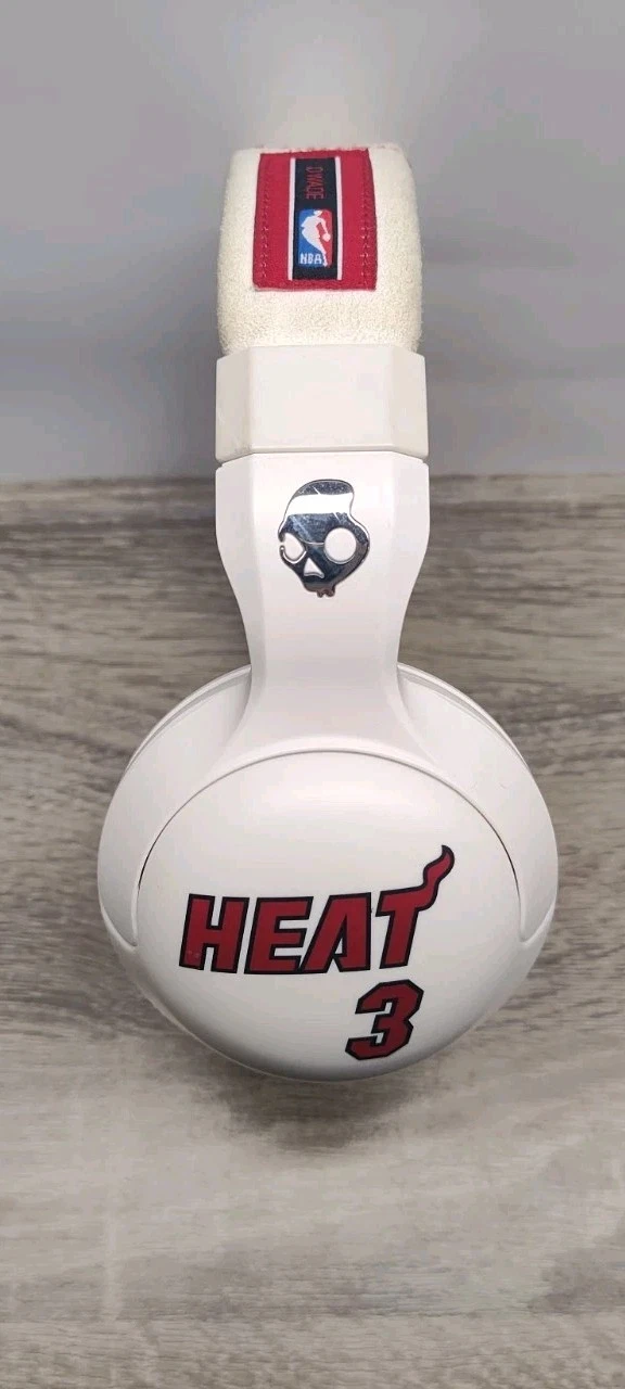 Skullcandy Miami Heat Limited Edition Headphones NBA Official Licensed