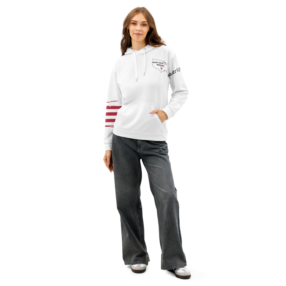West Drip Social American Travel Hoodie