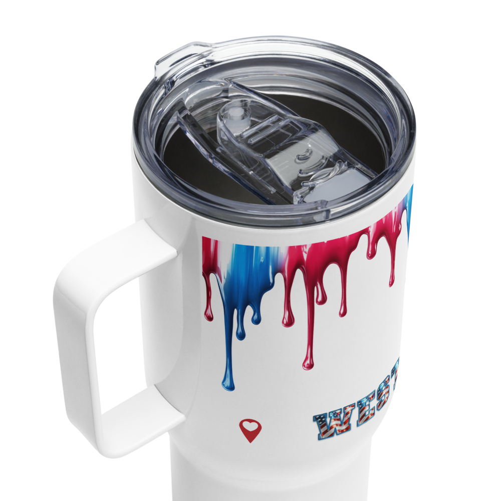 West Drip Social Drip Art Travel Mug
