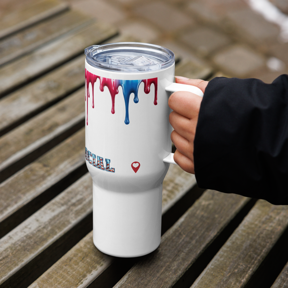 West Drip Social Drip Art Travel Mug