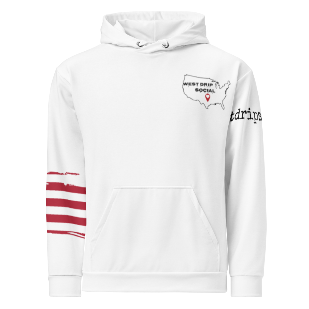 West Drip Social American Travel Hoodie