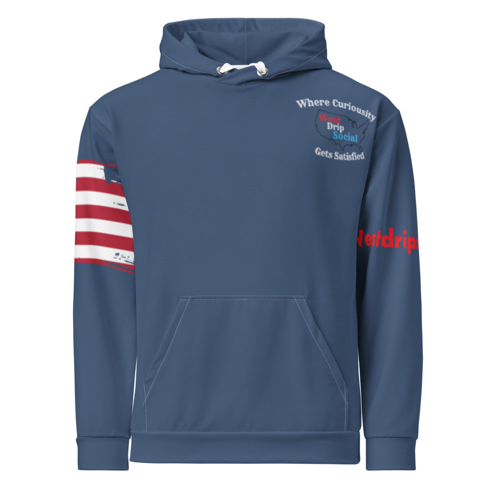 West Drip Social American Travel Hoodie