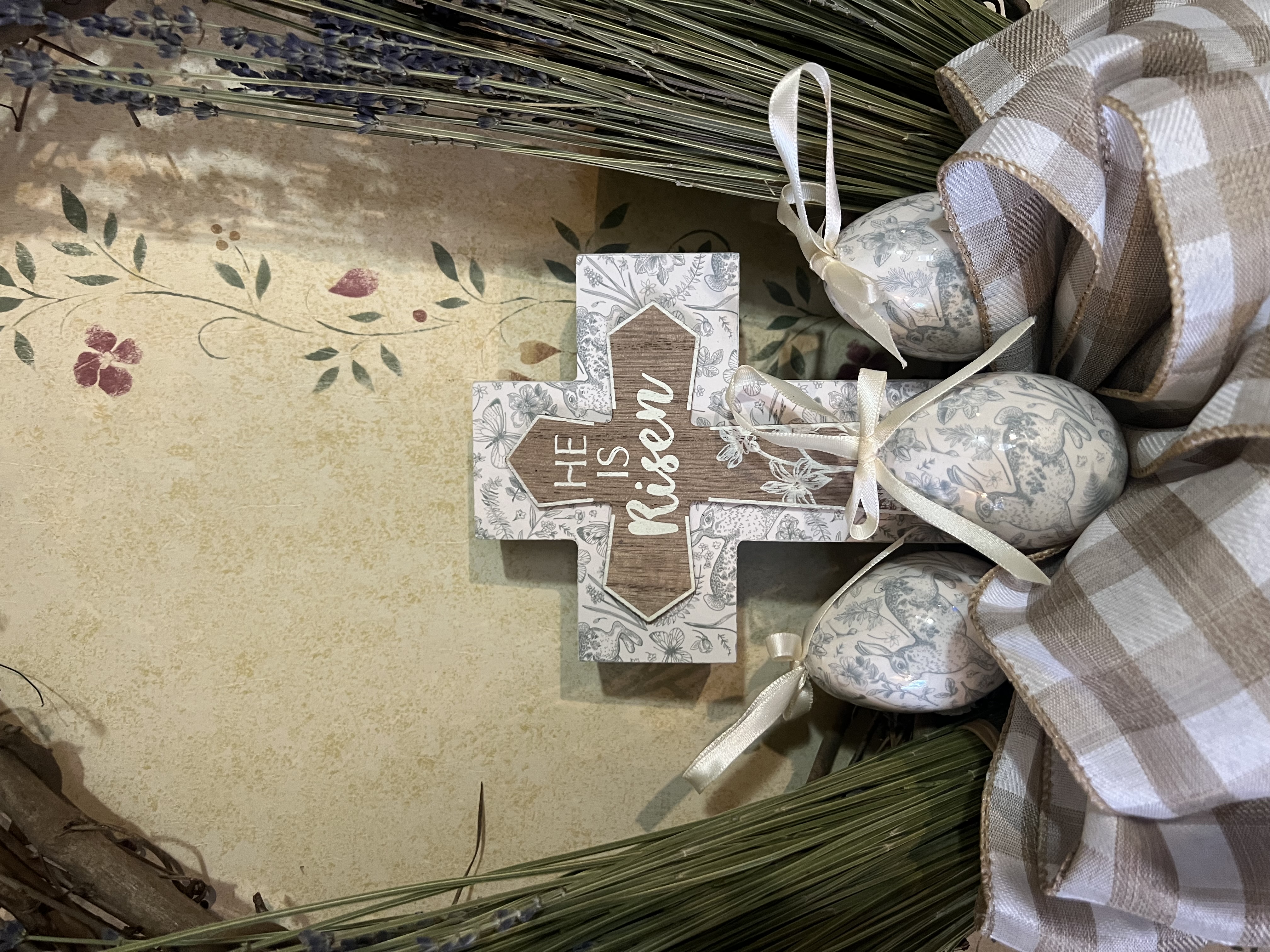 Lavender Grapevine Easter Wreath