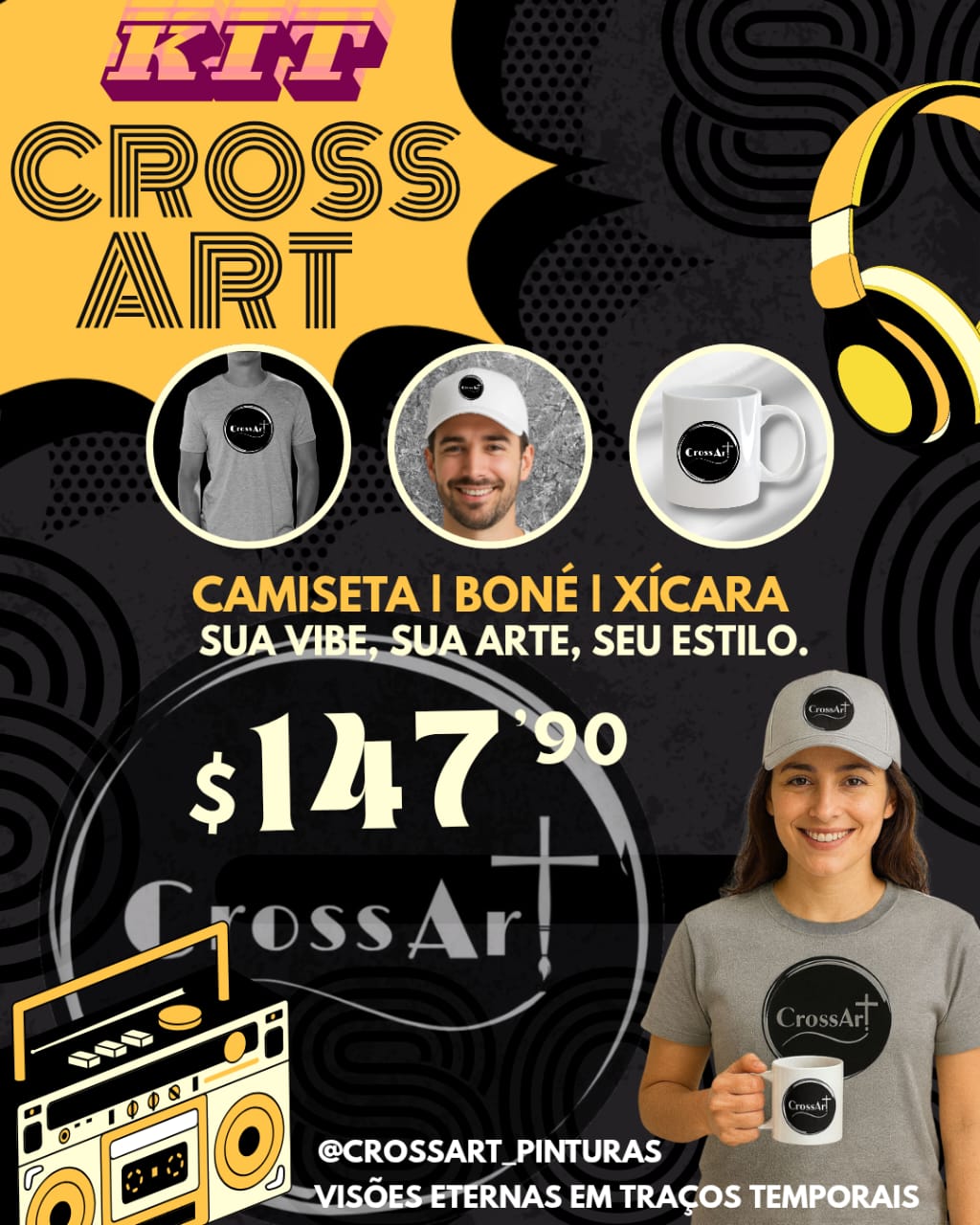 Kit Cross Art -Produtos personalizados