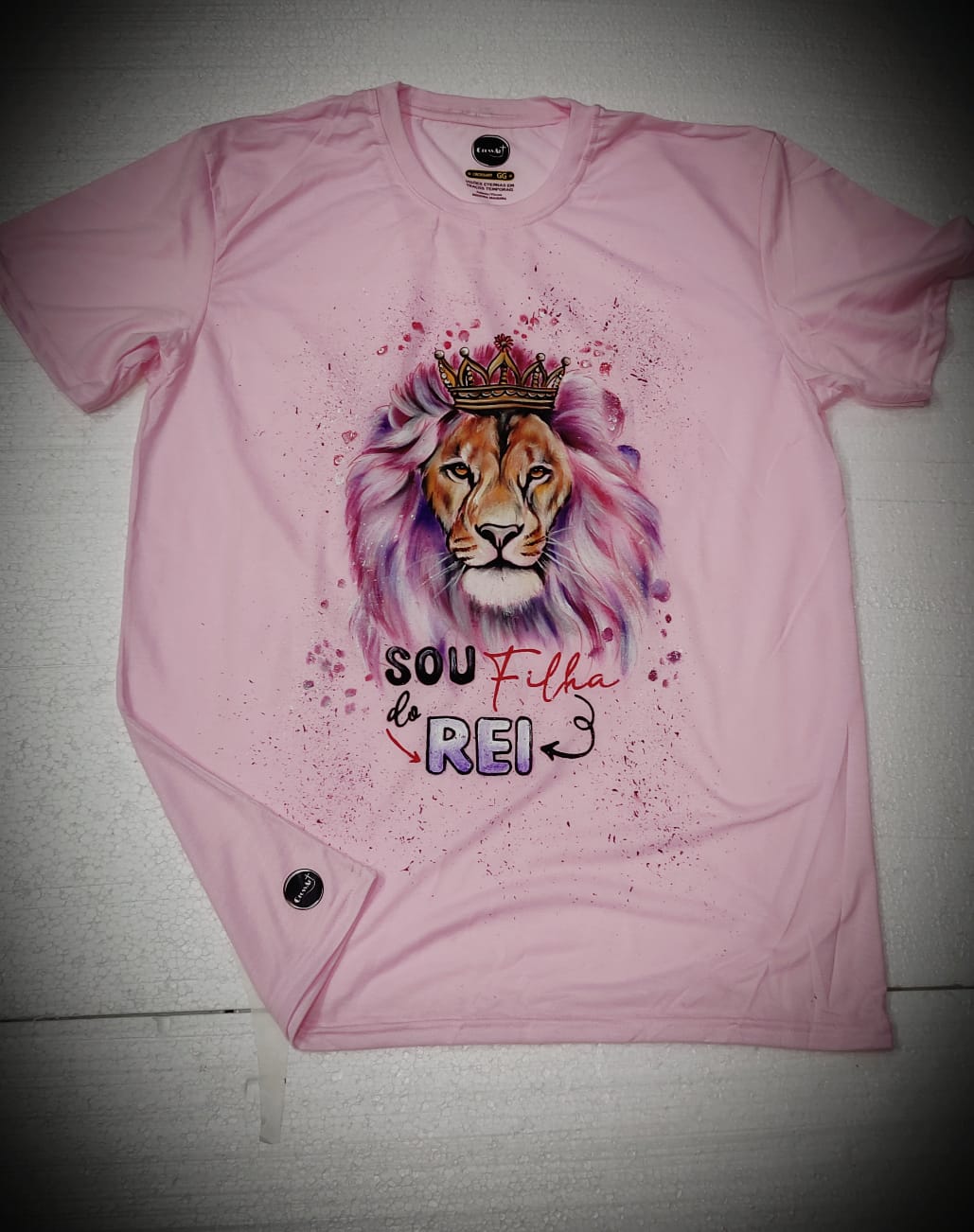 Camiseta feminina Personalizada - Pintura Artística