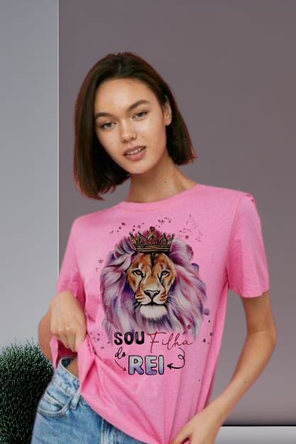 Camiseta feminina Personalizada - Pintura Artística