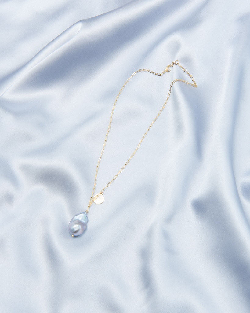 Stormy Venus Baroque Pearl Necklace