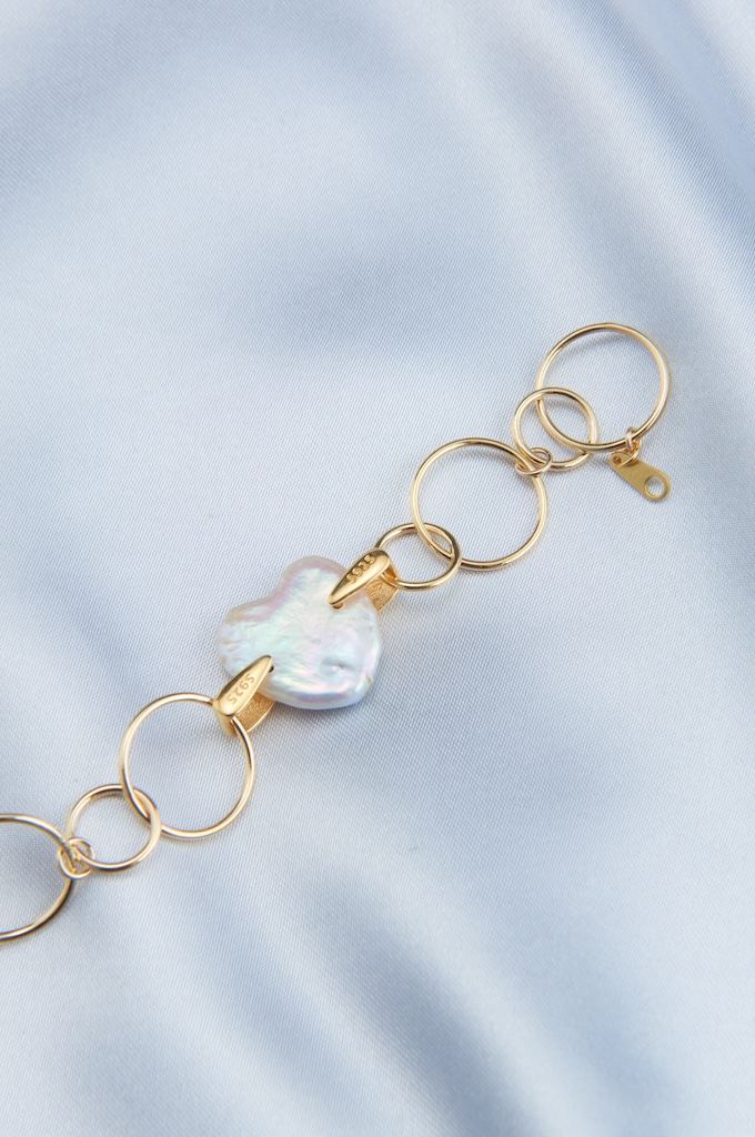 Eternal Orbit Baroque Pearl Bracelet