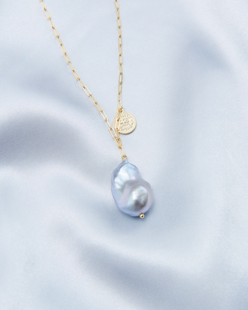 Stormy Venus Baroque Pearl Necklace