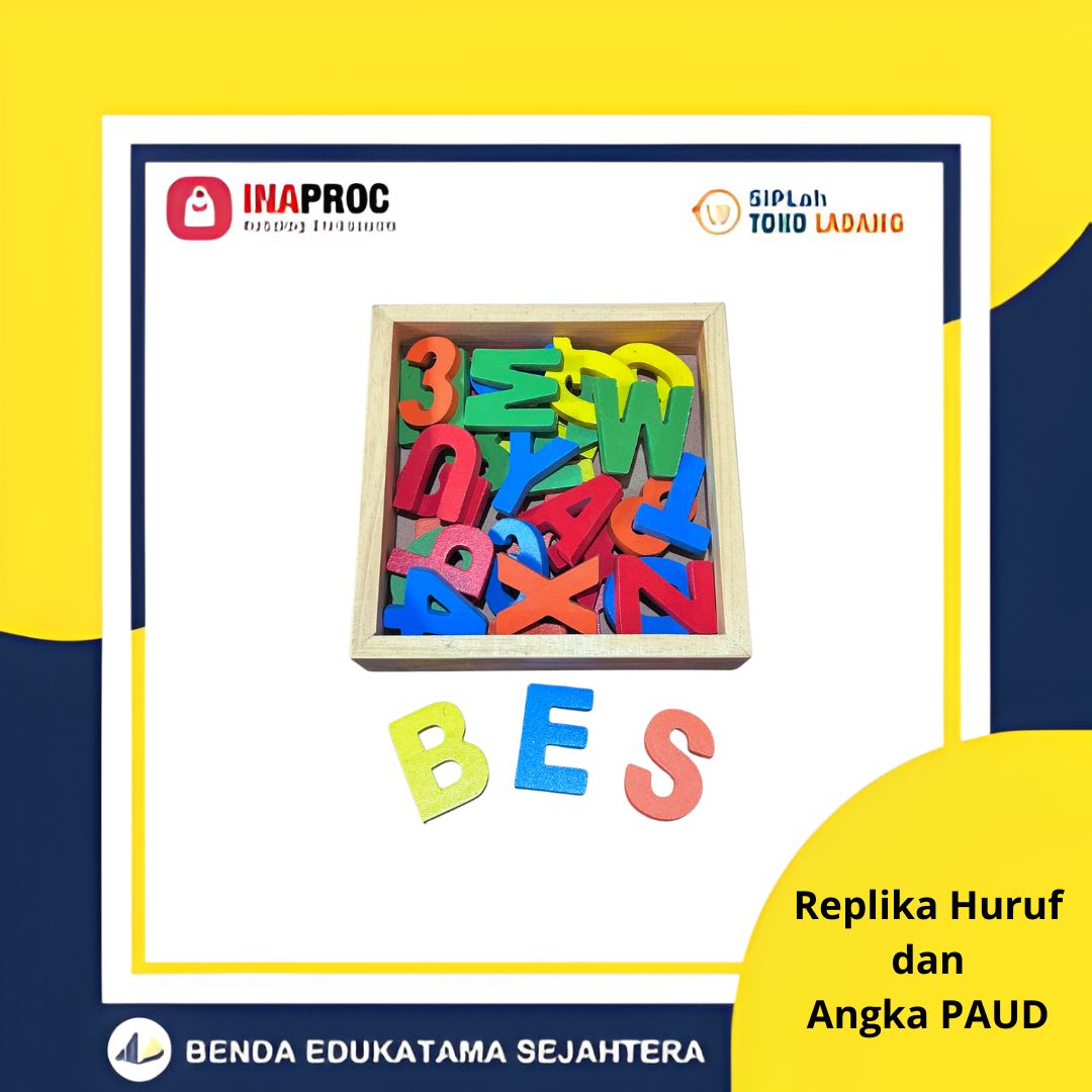 Replika Huruf dan Angka PAUD
