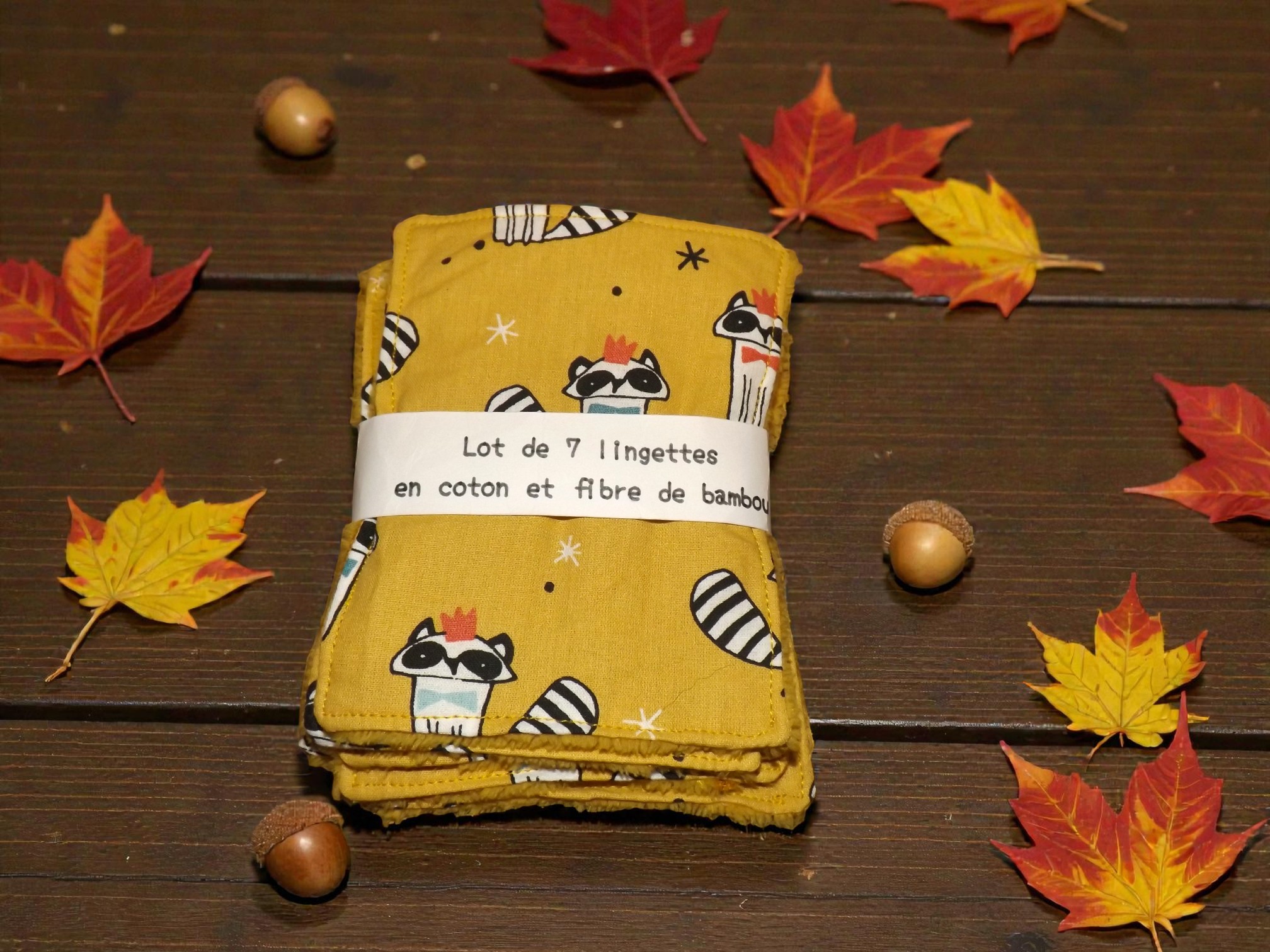 Lingettes démaquillantes réutilisables vendues par 7